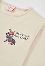 Лонгслив Dog print от бренда Boboli