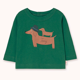 Лонгслив Green TWO DOGS от бренда Tinycottons