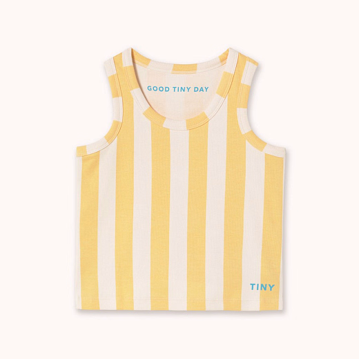 Майка Yellow stripes от бренда Tinycottons