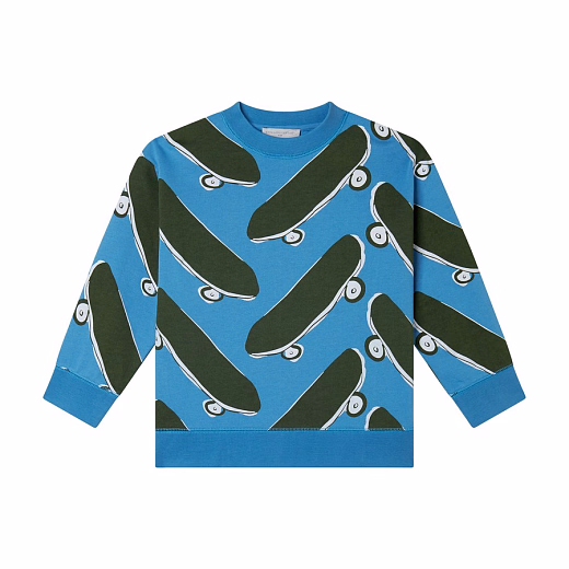 Свитшот со скейтами от бренда Stella McCartney kids