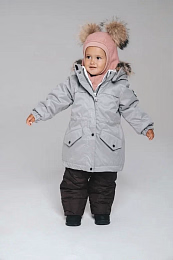 Шапка-шлем Double fur Rose от бренда Peppihat