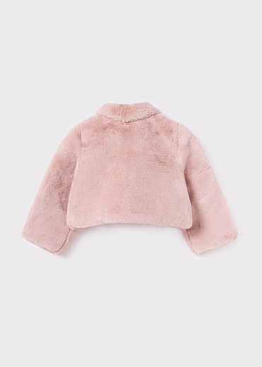 Шуба пудрового цвета от бренда Abel and Lula