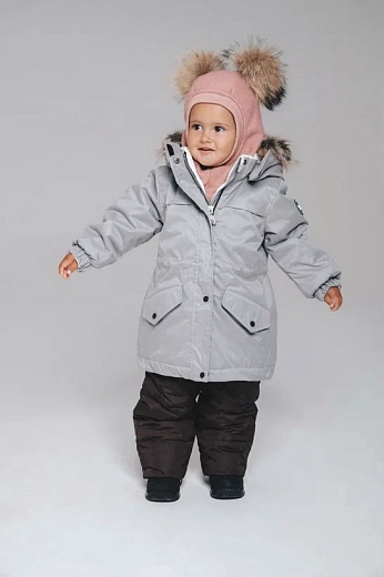 Шапка-шлем Double fur Rose от бренда Peppihat