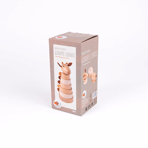 Пирамидка Жираф Леони от бренда Egmont Toys