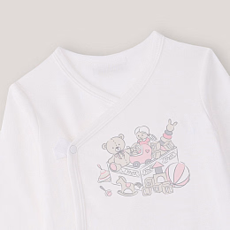 Боди кимоно 3 шт White-Pink Toys от бренда Anna Leon
