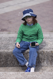 Джинсы с накладными карманами синие от бренда JOHN RICHMOND