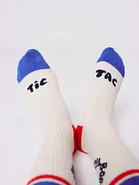 Носки Tic Tac Toe color block от бренда Bobo Choses