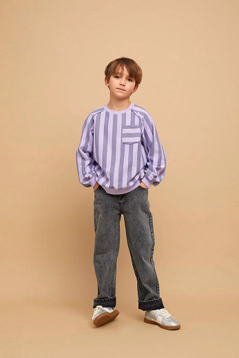 Свитшот Lavender Stripes от бренда Sproet & Sprout