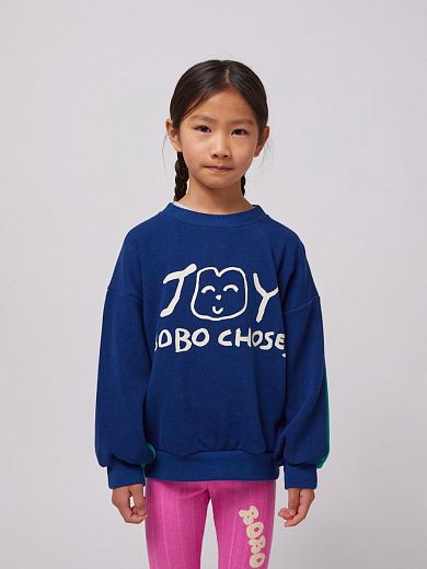 Свитшот Navy Smiling от бренда Bobo Choses