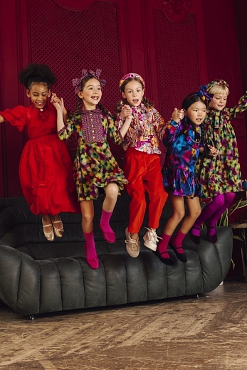 Ободок с разноцветным принтом от бренда Eirene