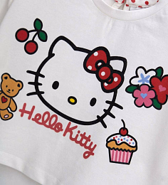 Футболка Hello Kitty от бренда Original Marines Белый