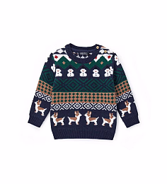 Джемпер с принтом снеговиков mini от бренда Original Marines