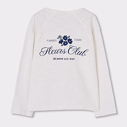 Лонгслив "Fleurs club" от бренда Boboli