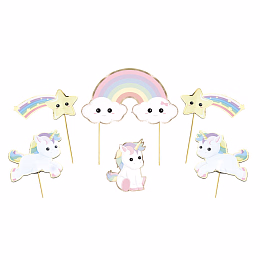 Декор для торта Единорог 6 шт от бренда Tim & Puce Factory