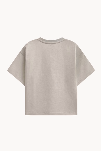 Футболка-кроп ChooChoo от бренда CHOOCHOO Серый