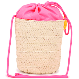 Сумка плетеная NEON PINK от бренда Billieblush