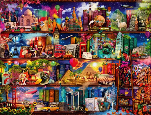 Пазл «Книжный мир», 2000 эл. от бренда Ravensburger