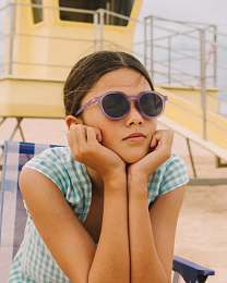 Очки JUNIOR Oval Sunglasses-Coral Reef-Purple Coral от бренда Olivio and Co