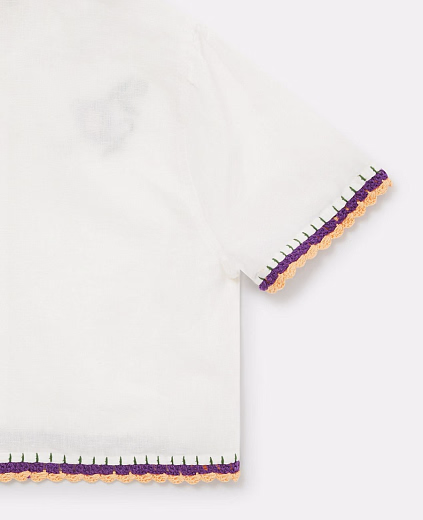 Блузка c вышитыми цветами от бренда Stella McCartney kids