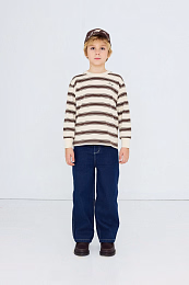 Лонгслив RETRO STRIPES Cacao от бренда Tinycottons