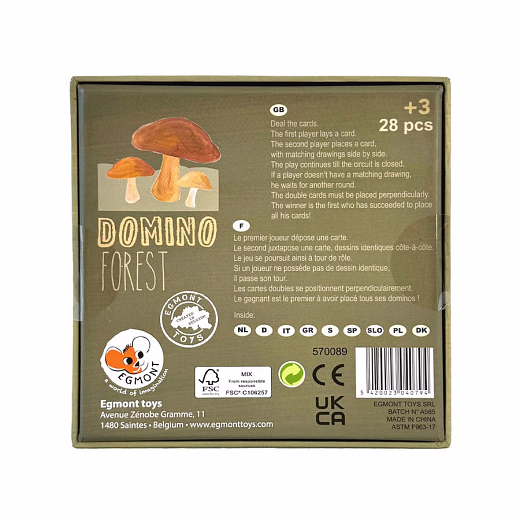Домино "Лес" от бренда Egmont Toys