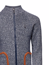 Джемпер с карманами на молнии от бренда Trussardi