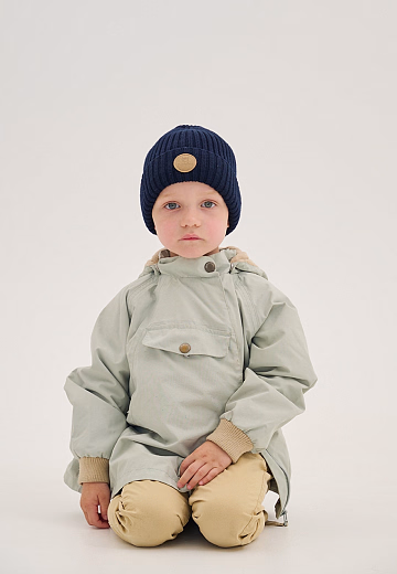 Шапка Knot merino fleece night blue от бренда Peppihat