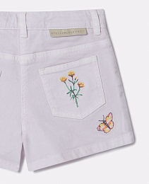 Шорты Flower Embroidered от бренда Stella McCartney kids