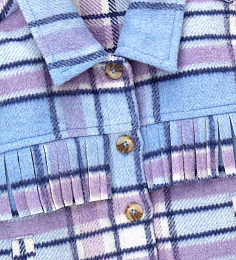 Рубашка голубого цвета в клетку от бренда Original Marines