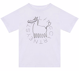 Футболка Horse от бренда Stella McCartney kids Белый