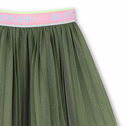 Юбка Green с розовым поясом от бренда Billieblush