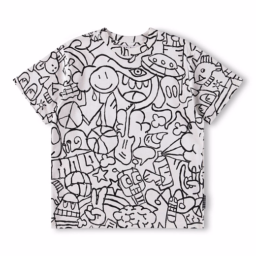 Футболка Rodney Net Doodle от бренда MOLO Белый