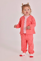 Джоггеры на кулиске кораллового цвета от бренда Boboli