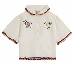 Блузка c вышитыми цветами от бренда Stella McCartney kids