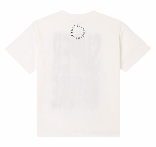 Футболка Super Nature от бренда Stella McCartney kids Молочный
