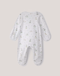 Набор комбинезонов розового и белого цвета с принтом от бренда Anna Leon