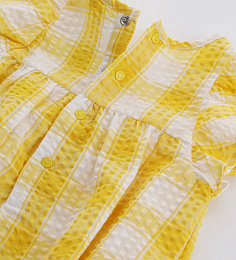 Боди из жатой ткани в клетку от бренда Original Marines