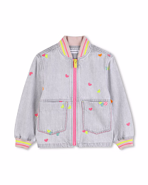 Джинсовый бомбер DENIM GREY от бренда Billieblush