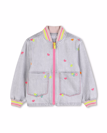 Джинсовый бомбер DENIM GREY от бренда Billieblush