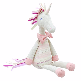 Единорог с розовой бабочкой, 40 см от бренда Wilberry