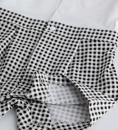 Ромпер с галстуком-бабочкой BRIGHT WHITE от бренда Original Marines