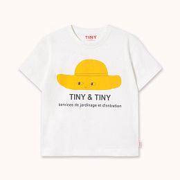 Футболка YELLOW HAT от бренда Tinycottons Белый