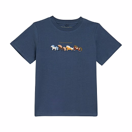 Футболка Multicolored Horses от бренда Stella McCartney kids Синий