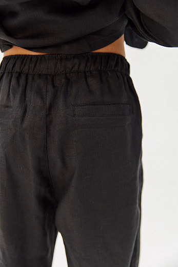 Штаны LINEN Black от бренда Liqlo