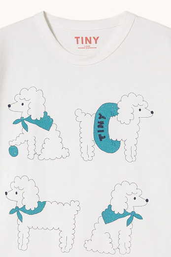 Футболка Poodle от бренда Tinycottons Белый