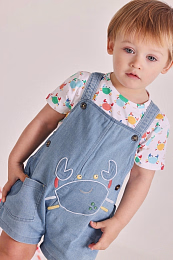 Футболка и комбинезон с крабами от бренда Boboli