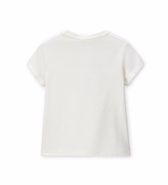 Футболка с принтом туфель от бренда Original Marines Молочный