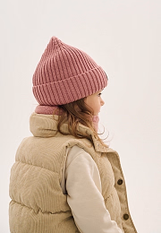 Шапка Knot merino fleece pale rose от бренда Peppihat