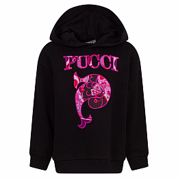 Худи Black Orchidee от бренда Emilio Pucci
