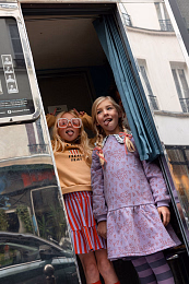 Колготки Block Stripe Purple Night от бренда Sproet & Sprout